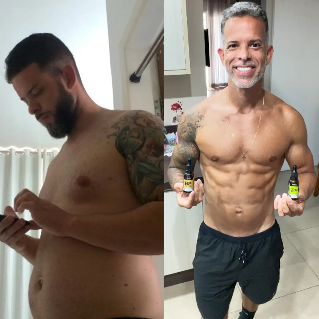 Jardel Bertolini antes e depois