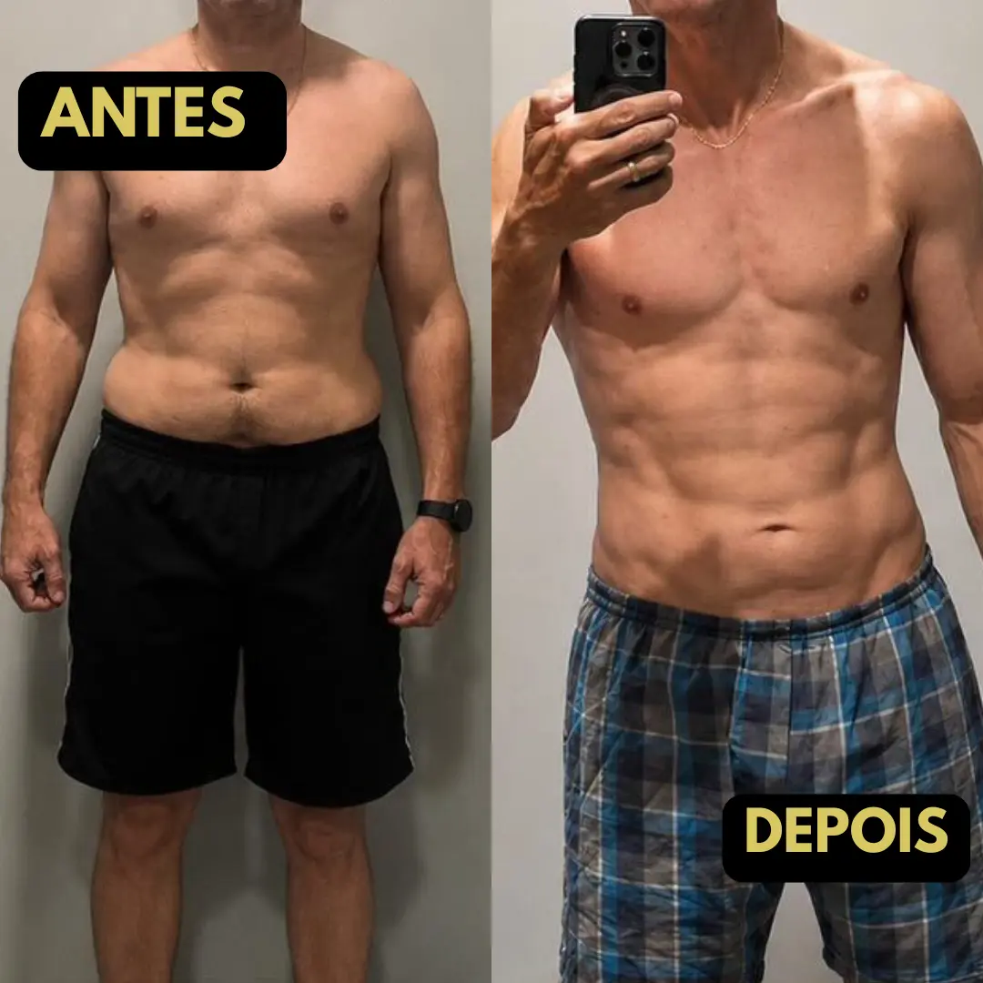 Antes e depois aluno 3